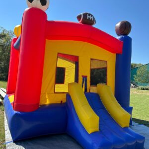 Castillo Inflable Deportivo con Tobogán Frontal